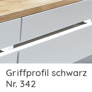 Griffvariante: Griffprofil schwarz