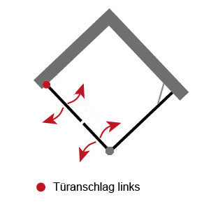 Anschlag Pendeltür: Links