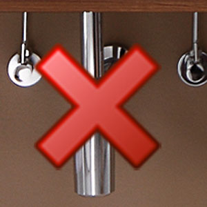 Design-Siphon: ohne Installationsset