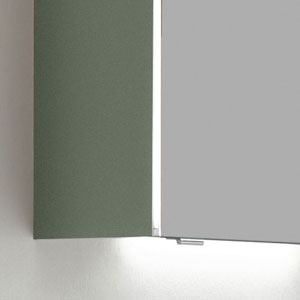 Ausführung Spiegelschrank: LED-Profil in Alu Matt