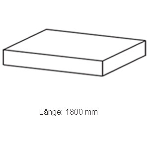 Längenmaß Waschtischplatte: 1800 mm