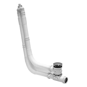 Ablaufsystem: Klickverschluss mit verdeckter Überlauffunktion, Chrom