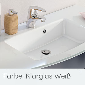 Waschtisch-Typ / -Farbe: Glaswaschtisch 101 cm