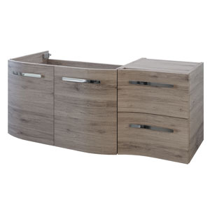 Waschtischunterschrank: 2 Drehtüren, 2 Auszüge - Breite: 117 cm