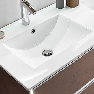 Waschtisch-Typ: Keramik-Doppelwaschtisch - 121 cm