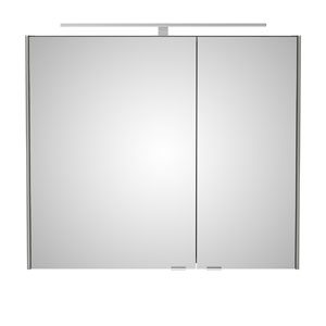 Ausführung Spiegelschrank: Große Tür links, kleine Tür rechts