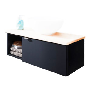 Ausführung Waschtischunterschrank: offenes Fach links