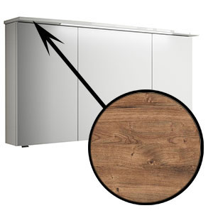 Spiegelschrank-Beleuchtung: TwinLED, 6,7 Watt, 82 cm - Eiche Ribbeck quer NB