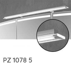 Aufsatzleuchte: 13,2 Watt, 90 cm Breite, hohe Standfüße
