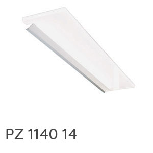 Flächenleuchte: Flächenleuchte chrom matt, 23,18 Watt, 1434 mm