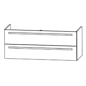 Waschtischunterschrank: für Evermite und STONEPLUS-Waschtisch 1200 mm Breite