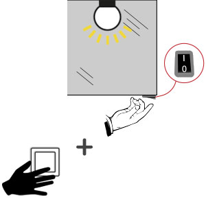 Schalter für Beleuchtung: Raumschaltung