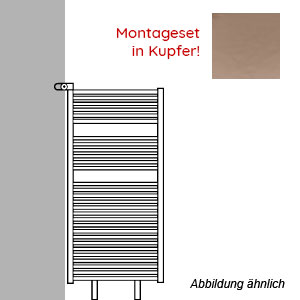 Montageart: als Raumteiler - inklusive Montageset in Kupfer