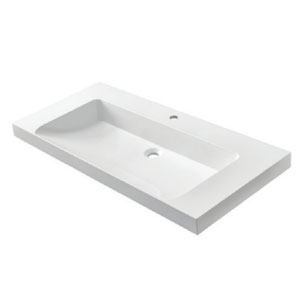 Waschtisch-Typ: 100 cm - RonX 1000C, inkl. Clou Ab- und Überlauf in Chrom