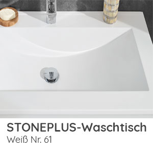 Waschtisch-Typ / -Farbe: STONEPLUS Weiß 920 mm Breite