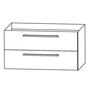 Waschtischunterschrank: für Mineralguss-und Glaswaschtisch 1000 mm Breite